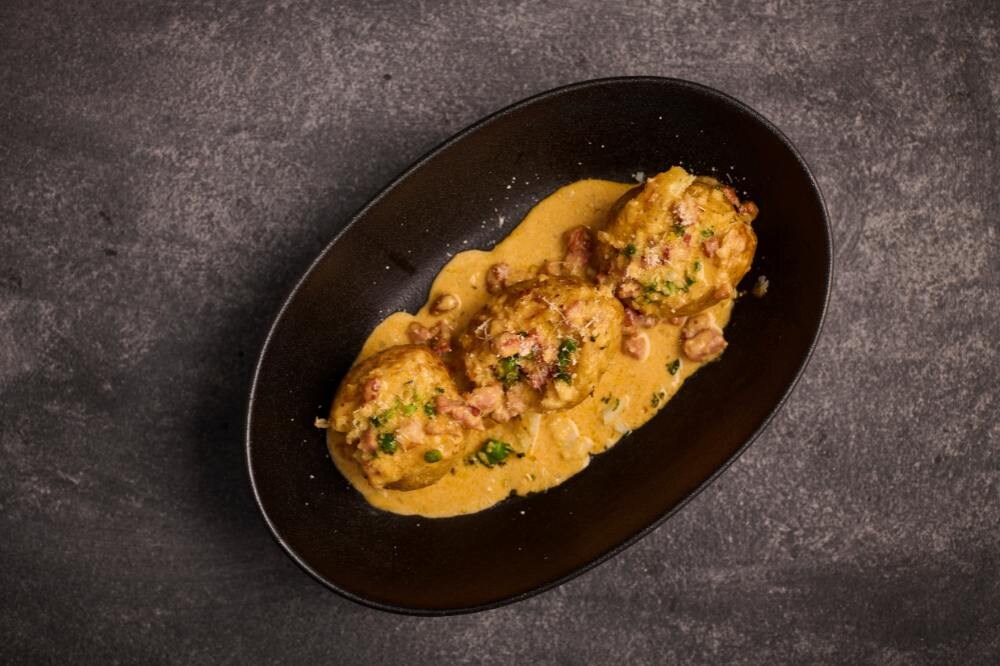 Buerre Blanc Baked Potatoes