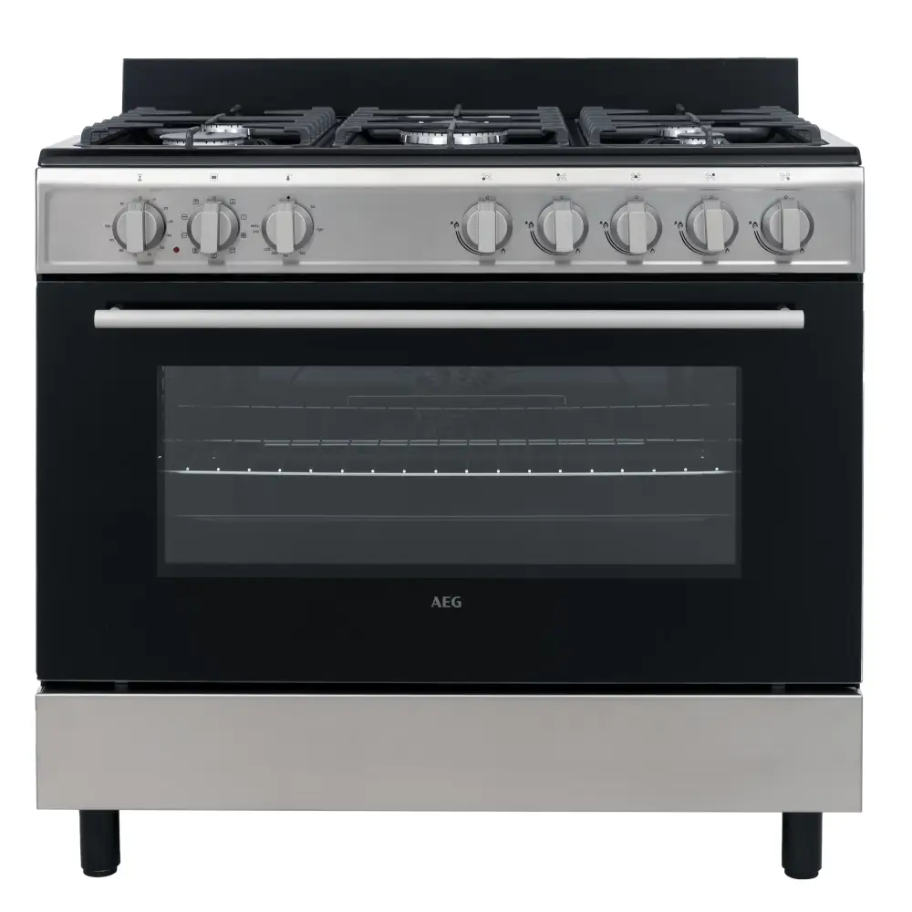 90cm Black & Stainless Steel Freestanding Cooker Product Image