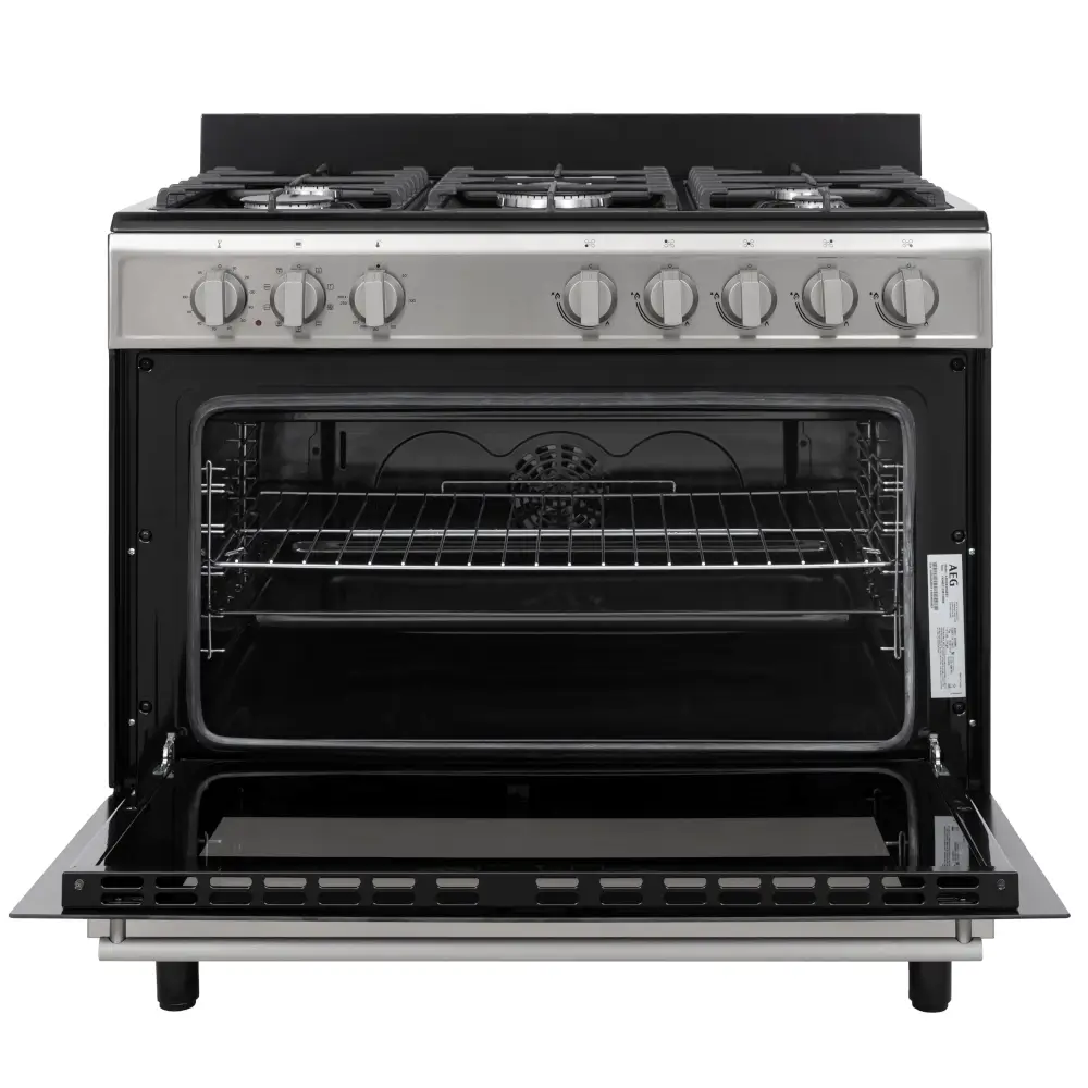 90cm Black & Stainless Steel Freestanding Cooker Product Image